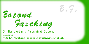 botond fasching business card